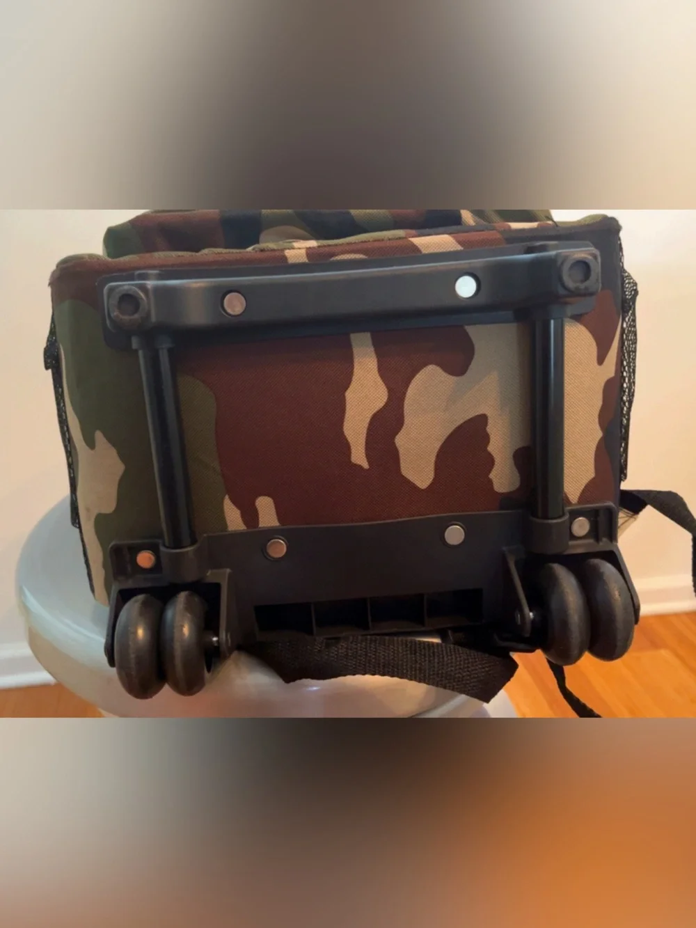 Rockland Camo Rolling Backpack Wheeled Travel School Bag